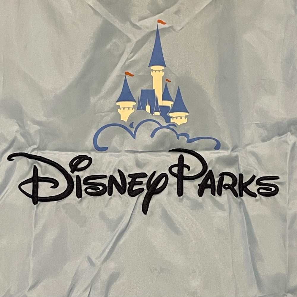 Disney Parks Packable Windbreaker Light Blue and Gray Unisex size M/L